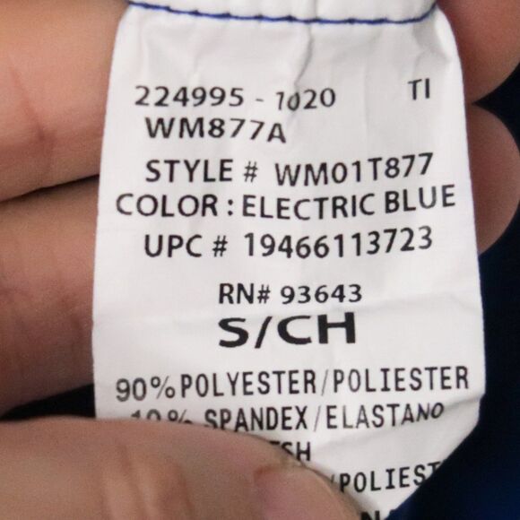 Scrubstar Women's Scrub Top Size‎ Small Blue Short Sleeve Performance V-neck - Picture 4 of 8